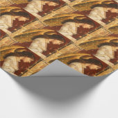 クリスマス・フレスコ・エンジェル ラッピングペーパー (角)