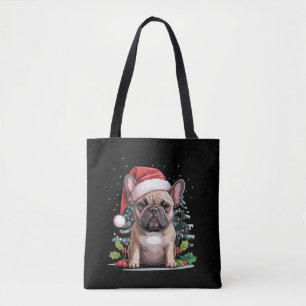 クリスマス フレンチブルドッグ好きな人 犬のママ 楽しい トートバッグ