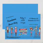 クリスマス・フレンドマス Dinner Party ご招待 招待状 (正面/裏面)