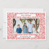 クリスマス フレーム ホリデー 赤 (正面)