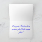 クリスマス・フロヘ・フェスティュージュグリュッケンズ・ニュウハールI シーズンカード (内部)