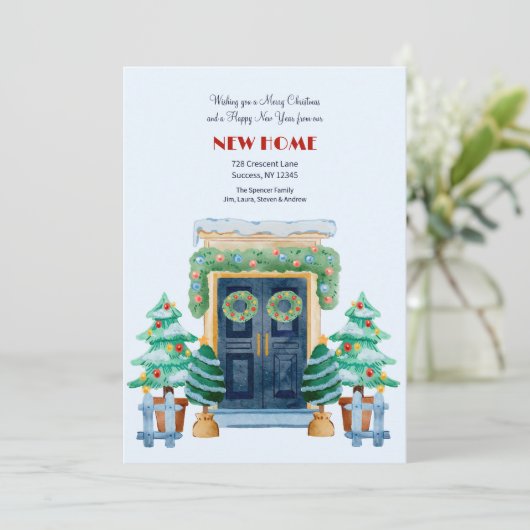 クリスマス フロントドア 引っ越しのお知らせ (スタンド正面)