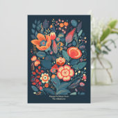 クリスマス フローラル フォークアート ディープ フォレスト グリーン ホリデー (スタンド正面)