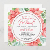 クリスマス・フローラ・インビ結婚したーになる季節 招待状 (正面/裏面)