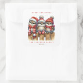 クリスマス・フール・ステッカー スクエアシール (バッグ)