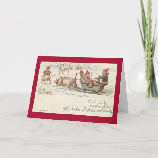 クリスマス·ブタ シーズンカード (正面)