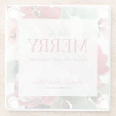 クリスマス・ブライズシャワーパーティーを楽しもう ガラスコースター (裏面)