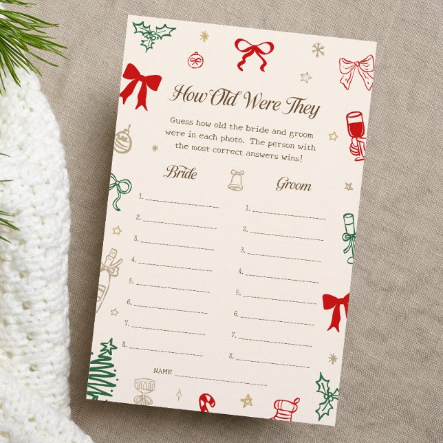 クリスマス ブライダルシャワー ハウオールドワーザイ ゲーム (クリエイターアップロード済み)