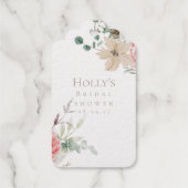 クリスマス ブライダルシャワー フェイバータグ | ホログラムフロント ギフトタグ (裏面)