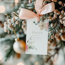 クリスマス ブライダルシャワー フェイバータグ | ホログラムフロント