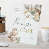 クリスマス ブライダルシャワー レシピ リクエスト テーブル 台座サイン (インサイチュ)