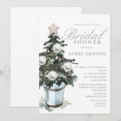 クリスマス ブライダルシャワー 招待状 (正面/裏面)