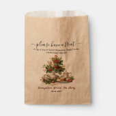 クリスマス ブライダル シャワー ホーリー ティー タイム パーティー フェイバーバッグ (正面)