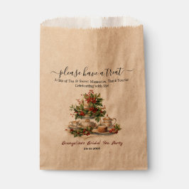 クリスマス ブライダル シャワー ホーリー ティー タイム パーティー フェイバーバッグ