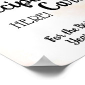 クリスマス ブライダル シャワー ポスターの料理カードを置く ポスター (角)