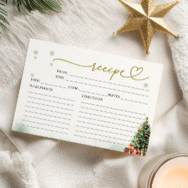 クリスマス ブライダル シャワー レシピ カード