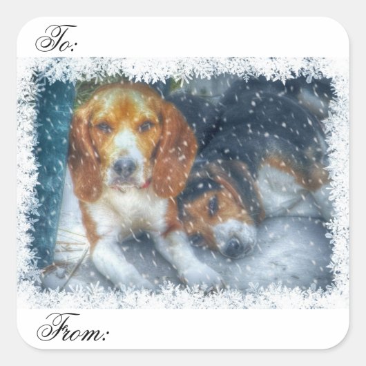 クリスマス・ブラザーズ スクエアシール (正面)