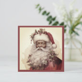 クリスマス ブラックサンタ - ロココ 赤 & 緑の飾り (スタンド正面)