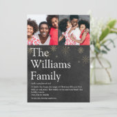 クリスマス ブラックボード 家族 写真 意味 (スタンド正面)