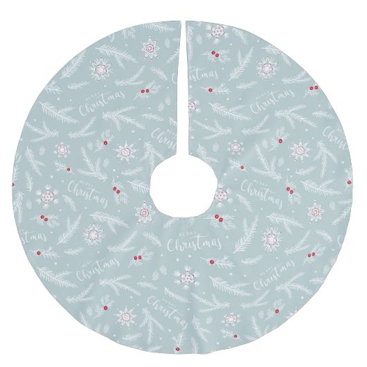 クリスマス ブラッシュドポリエステルツリースカート (正面)