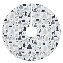 クリスマス ブラッシュドポリエステルツリースカート