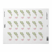 クリスマス ブランチと実 返信先住所ラベル ラベル (フルシート)