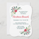 クリスマス・ブランチイベント　ウィンター・フローラル＆ホリー 招待状 (正面)
