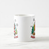 クリスマス・ブリュー・サンタアートで活力注入  コーヒーマグカップ (中央)