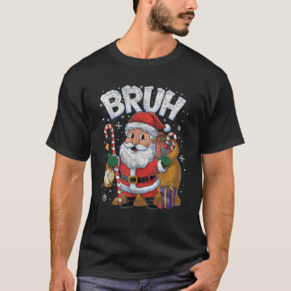 クリスマス ブルハ サンタクロース キャンディケーン Xmas メンズ レディース Tシャツ