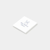 クリスマス ブルーの雪の結晶に名前を入れて ホリデーシーズン ポストイット (アングル)