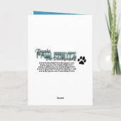 クリスマス – ブルースノーフレーク – パグ – ラフィー (裏面)