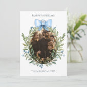 クリスマス ブルー リボン ボタニカル ファミリー (スタンド正面)