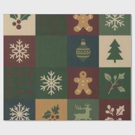 クリスマス ブロック クリスマス ラッピング ラッピングペーパー