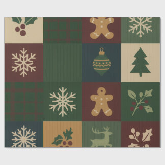 クリスマス ブロック クリスマス ラッピング ラッピングペーパー