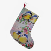 クリスマス ブーツ 鳥 スモールクリスマスストッキング (正面 (吊り時))