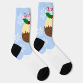 クリスマス プディング デザイン クリスマス ソックス (右)