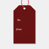 クリスマス プラッド ギフト タグ (裏面)