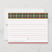 クリスマス プラッド レシピ カード (裏面)