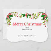 クリスマス プランツのセンターピースに名前とメッセージを追加 (裏面)