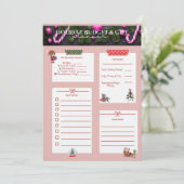 クリスマス プランナー PDF – 印刷可能なホリデー プランナー 招待状 (スタンド正面)