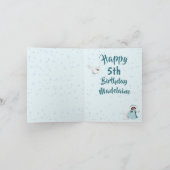 クリスマス プリンセス 誕生日 フォレスト エイジ カード (内部)