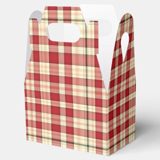 クリスマス・プレイド20パーティー用愛箱,切り妻 フェイバーボックス (オープン)