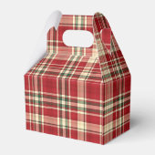 クリスマス・プレイド23パーティーの好意ボックス，切り妻 フェイバーボックス (裏面サイド)