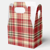 クリスマス・プレイド23パーティーの好意ボックス，切り妻 フェイバーボックス (オープン)