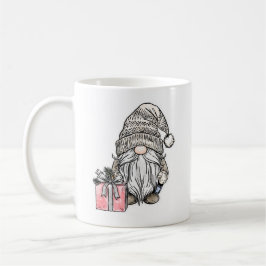 クリスマス+プレゼントのノーム コーヒーマグカップ