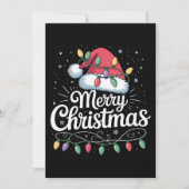 クリスマス プレゼント イルミネーション サンタ帽 家族 (正面)