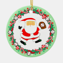 クリスマス プレゼント 野球 セラミックオーナメント