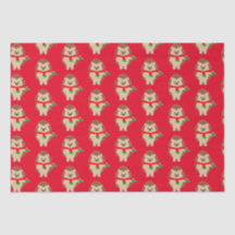 クリスマス・ヘッジホッグ・ホリーすてき:Be!ラッピングペーパー