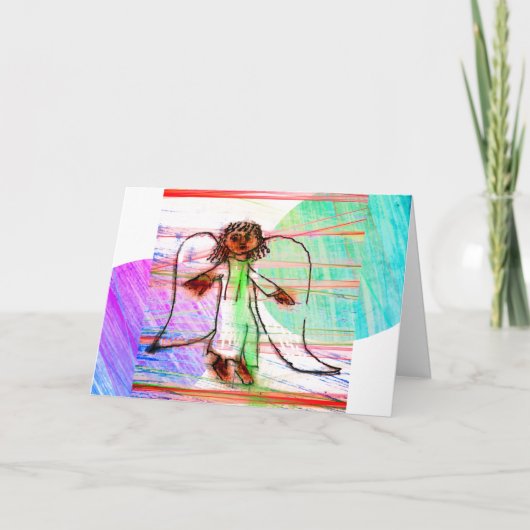 クリスマス・ヘラルド・エンジェルは喜ぶ カード (正面)