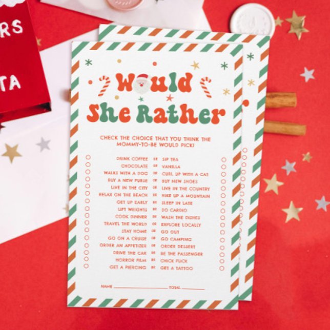 クリスマス・ベイビー・シャワーは彼女がゲームをするだろう (クリエイターアップロード済み)